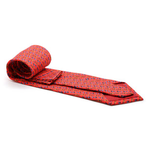 Carriage Driver Red Necktie with Handkerchief Set - Ferrecci USA 