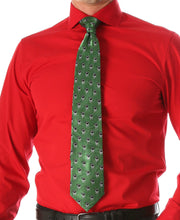 Load image into Gallery viewer, Cow Green Necktie with Handkerchief Set - Ferrecci USA 
