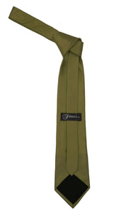 Premium Microfiber Dusty Green Necktie - Ferrecci USA 