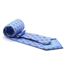 Load image into Gallery viewer, Feather Blue Necktie with Handkerchief Set - Ferrecci USA 
