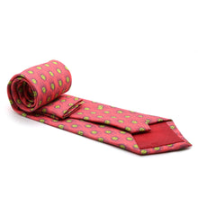 Load image into Gallery viewer, Feather Pink Necktie with Handkerchief Set - Ferrecci USA 
