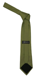 Premium Microfiber Forest Green Necktie - Ferrecci USA 