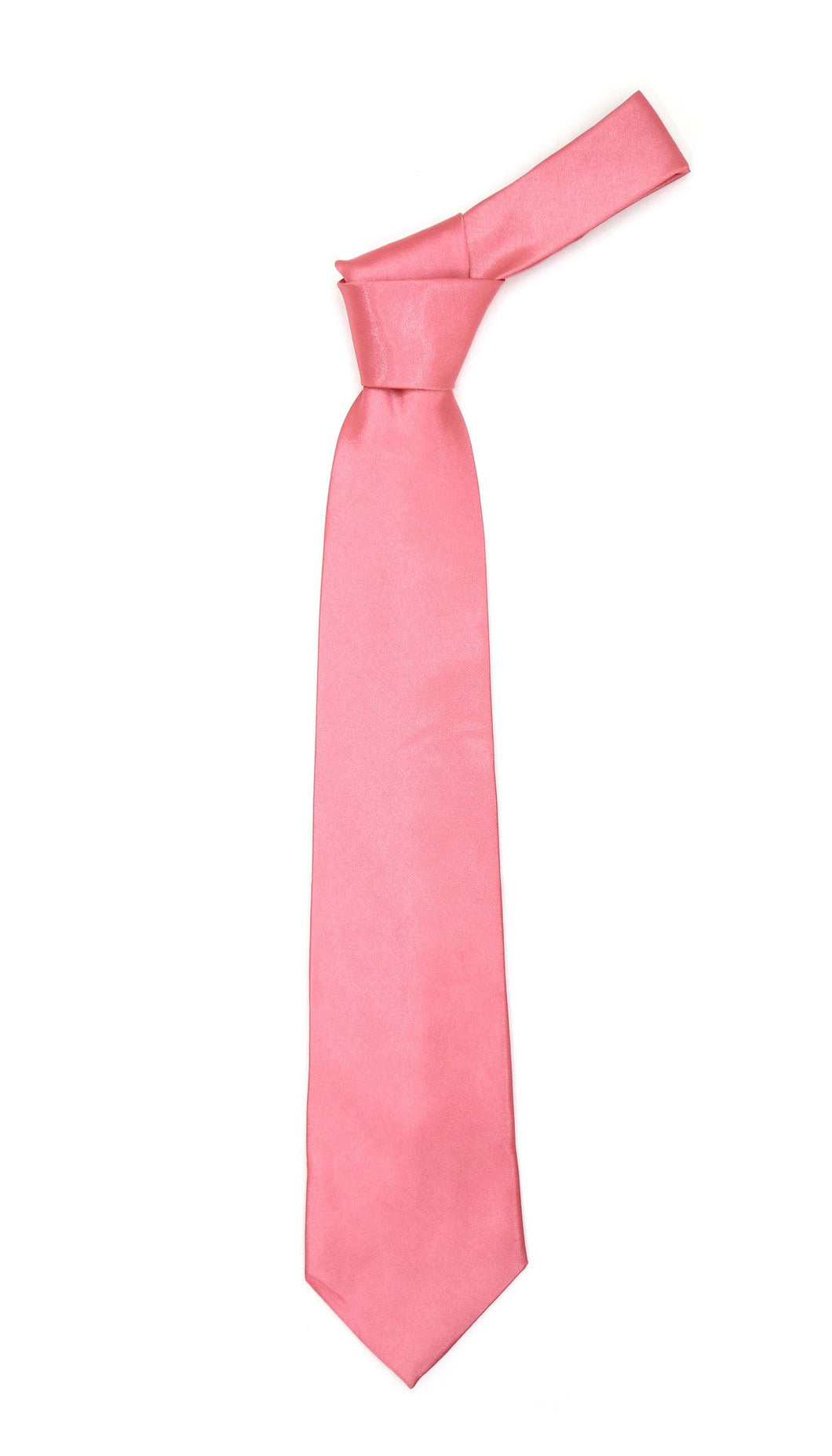 Premium Microfiber Hot Pink Necktie - Ferrecci USA 