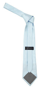 Premium Microfiber Winter Blue Necktie - Ferrecci USA 