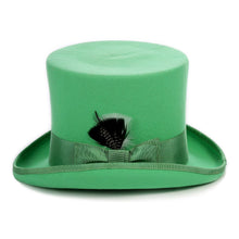 Load image into Gallery viewer, Premium Wool Green Top Hat - Ferrecci USA 
