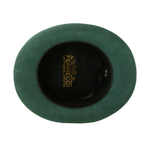 Premium Wool Hunter Green Top Hat - Ferrecci USA 