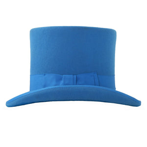 Premium Wool Blue Top Hat - Ferrecci USA 