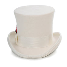 Load image into Gallery viewer, Premium Wool Off White Top Hat - Ferrecci USA 
