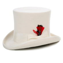 Load image into Gallery viewer, Premium Wool Off White Top Hat - Ferrecci USA 
