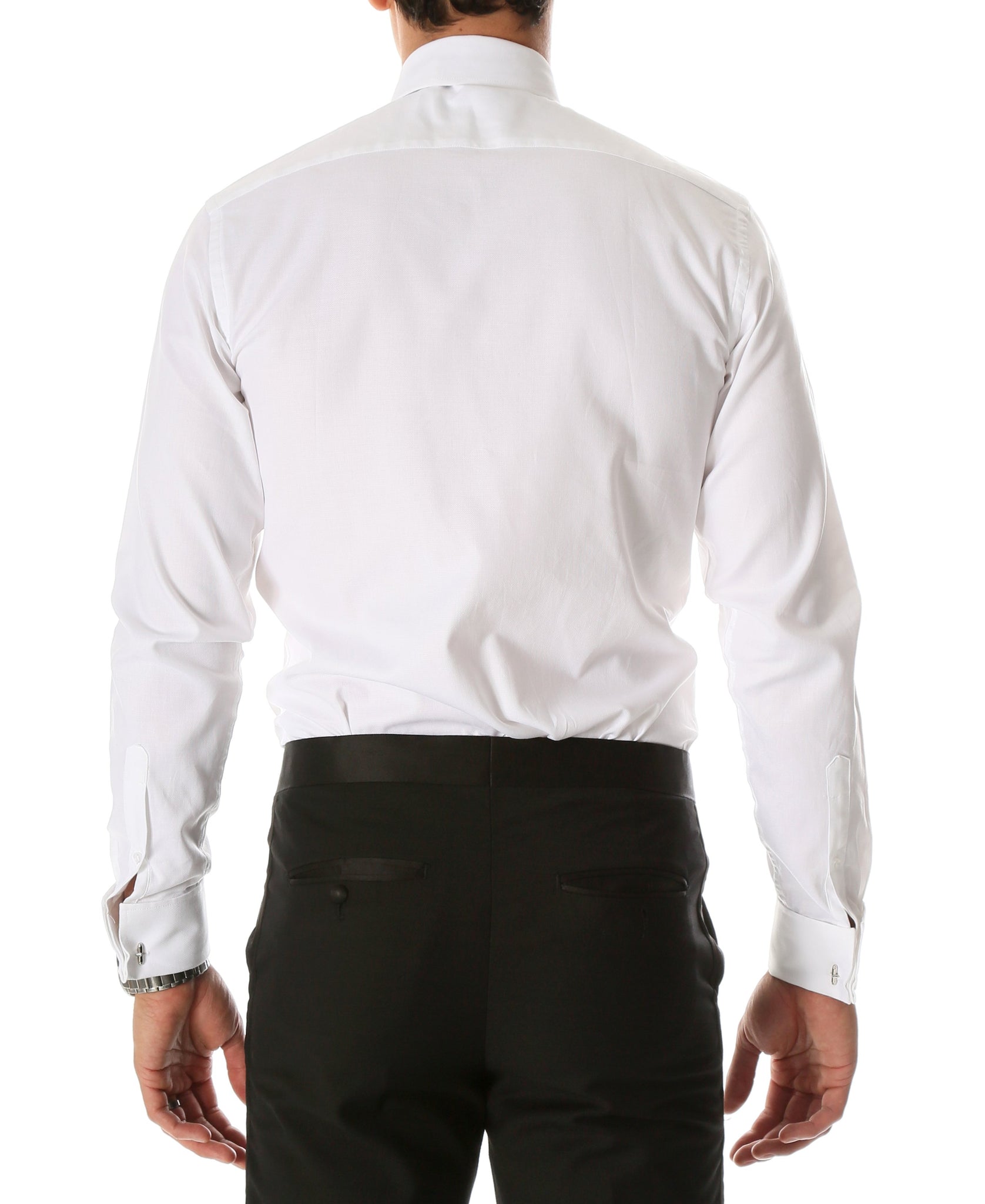 Ferrecci Men's White Venice Pique Slim Fit Wing Collar Dress Shirt Suit Studio Ferrecci Men's White Venice Pique Slim Fit Wing Collar Dress Shirt Suit Studio