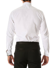 Load image into Gallery viewer, Ferrecci Men&#39;s White Venice Slim Fit Pique Lay Down Collar Shirt - Ferrecci USA 
