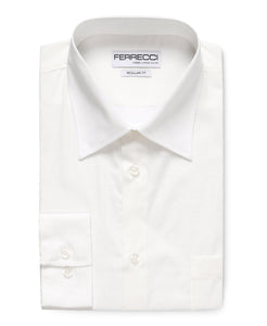 Virgo White Regular Fit Shirt - Ferrecci USA 