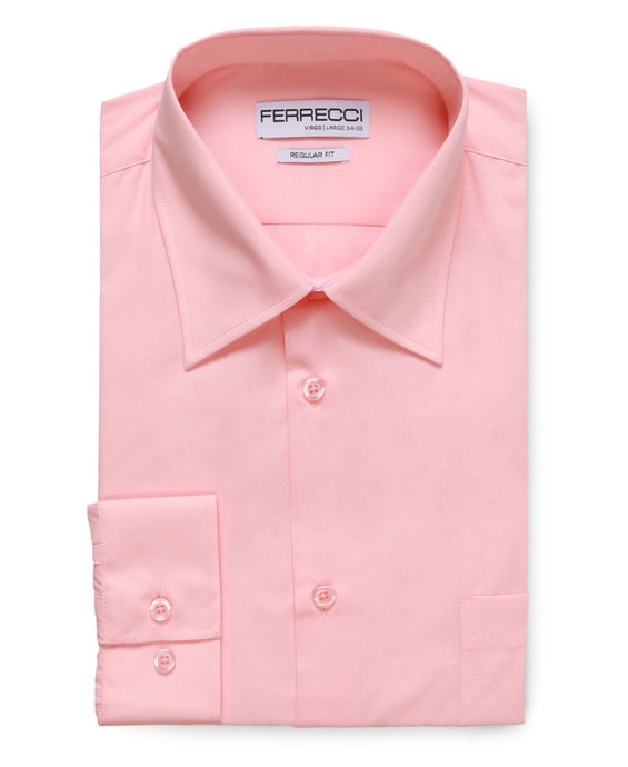 Virgo Pink Regular Fit Shirt - Ferrecci USA 