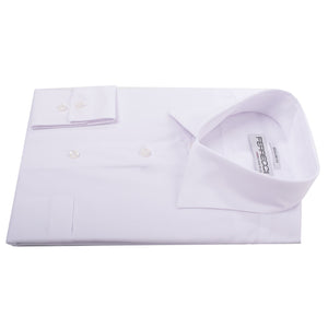 Virgo Snow Wht Reg Fit French Cuff Dress Shirt - Ferrecci USA 