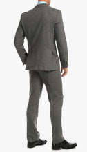 Load image into Gallery viewer, York Grey Slim Fit 3 Piece Herringbone Suit - Ferrecci USA 

