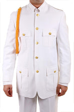 Load image into Gallery viewer, Ferrecci Mens White Military Cadet Uniform - Ferrecci USA 
