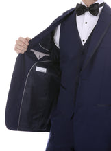 Load image into Gallery viewer, Celio Navy Slim Fit 3 Piece Tuxedo - Ferrecci USA 
