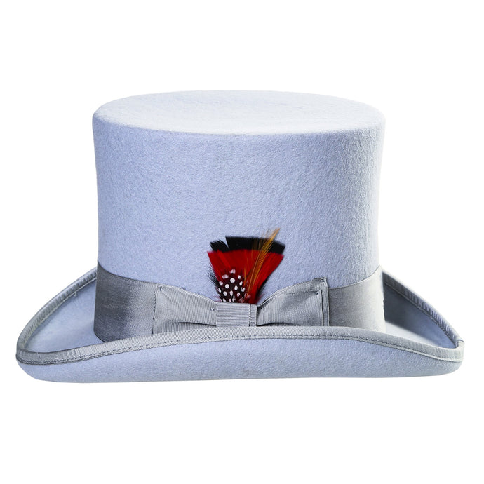 Premium Wool Sky Blue Top Hat - Ferrecci USA 